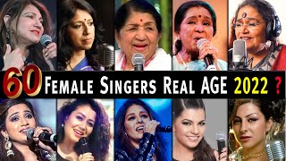 60 Bollywood Singers Female Real AGE in 2022 All Famous New amp Old Singers AGE Will Surprised You⭐ [upl. by Childers]