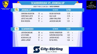 WA Premier Cricket  Graham McKenzie Shield Male Under 14s  Round 6  Scarborough v Joondalup [upl. by Ayila216]