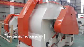 Mixer Feed Powder Double Shaft Paddle Mixer toppelletmachinegmailcom [upl. by Lars331]