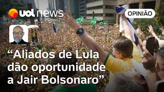 Bolsonaro ganha de petistas a chance de ampliar efeitos políticos de ato na Paulista diz Josias [upl. by Anelliw]