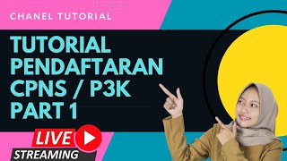 Tutorial pendaftaran CPNS P3K 2024 part 1 [upl. by Sidman783]