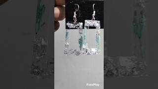 Resin earrings art resin resinart resinearrings shorts [upl. by Boudreaux972]