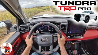 The 2023 Toyota Tundra TRD Pro is Tough Not Terrifying POV Drive Review [upl. by Lewison]