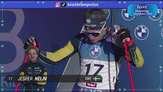 BIATHLON 2024 2025 SPRINT HOMMES HOCHFILZEN 2024 [upl. by Naasah705]