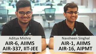 Why AIIMS amp AIPMT  AIR 1 amp 6 AIIMS 2015 Navsheen Singal amp Aditya Mishra [upl. by Yrdua120]