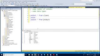 How to use a union in SQL server manager [upl. by Rondon93]