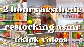 relax watching 2 hours restocking asmr  tiktokcompilation restocking asmr aestheticvideo [upl. by Bridie]