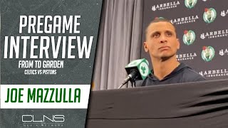 Joe Mazzulla Jaylen Brown Injury Update  Celtics vs Pistons Pregame [upl. by Arrimat]