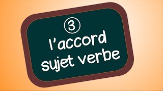 Accord sujet verbe organisation de la phrase [upl. by Jordanna]