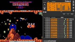 Gradius III  In The Wind MIDI  Sound Canvas VA [upl. by Ladiv]