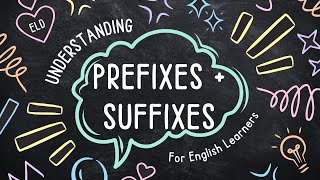 Lets Learn Prefixes and Suffixes  ESL CLASS FOR YOU [upl. by Corey462]