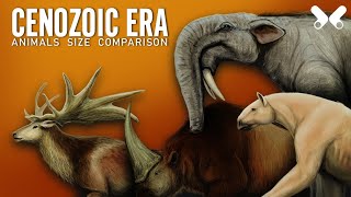 CENOZOIC ERA  Animals Size comparison Paleoart [upl. by Krutz627]