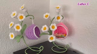 💯Easy Crochet Flower Swing🥰 Crochet Lily of the Valley Swing Step by Step🌸🌻 [upl. by Uball846]