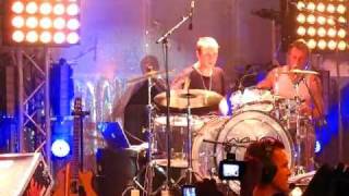 Nick Carter HD  playing the drums  live Munich 11 [upl. by Ilana]