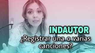 INDAUTOR  🎶¿Registrar UNA o VARIAS quotcancionesquot 🤔 [upl. by Eseeryt]