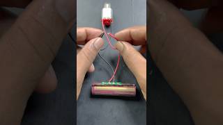 DC Motor with LithiumIon Battery Protection Circuit shorts dcmotor experiment [upl. by Elbertine133]