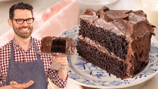 Amazing Devils Food Cake Recipe  BEYOND Decadent and Delicious [upl. by Ojoj]