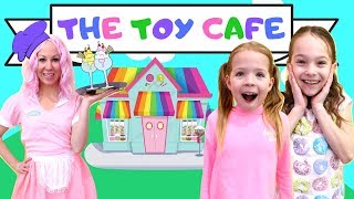 Addy and Maya Visit the New Toy Cafe [upl. by Olag]