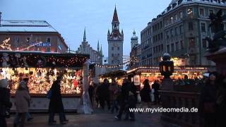 Weihnachtsmarkt München  Germany HD Travel Channel [upl. by Ecinaej]