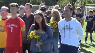 2024 WLC Boys Soccer  National Anthem  105 Senior Celebration [upl. by Dulsea]