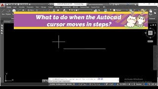 WHAT TO DO WHEN THE AUTOCAD CURSOR MOVES IN STEPS [upl. by Eletnahs78]