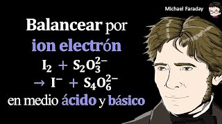 𝐁𝐚𝐥𝐚𝐧𝐜𝐞𝐚𝐫 por 𝐢𝐨𝐧 𝐞𝐥𝐞𝐜𝐭𝐫ó𝐧 𝐈𝟐  𝐒𝟐𝐎𝟑𝟐 → 𝐈  𝐒𝟒𝐎𝟔𝟐 en medio á𝐜𝐢𝐝𝐨 y 𝐛á𝐬𝐢𝐜𝐨 [upl. by Ehav]