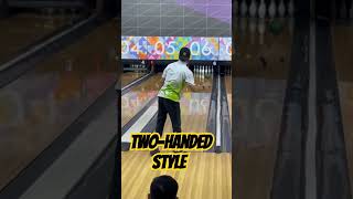 Twohanded Style shorts twohandedrelease bowlingtechniques [upl. by Ronile]