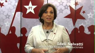 Timbó Grande é PT Ministra Ideli Salvatti apoia Almir [upl. by Thirza433]