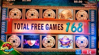 China Mystery 2 Bonuses  ★ Konami 1c Video Slot in San Manuel Casino [upl. by Aisereht]