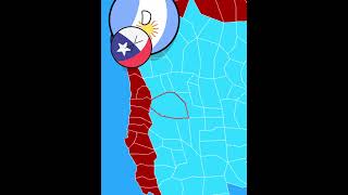 Batalha épica Argentina VS Chile Batalhas countryballs países [upl. by Sidnak]