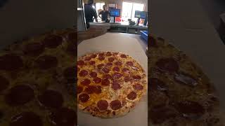 Cutting Extra Large Dominos NY Style Pizzas [upl. by Santos974]