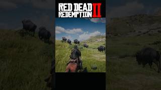 How I killed Bison in RDR2 RDR2 shorts gaming rockstargames [upl. by Mohorva645]