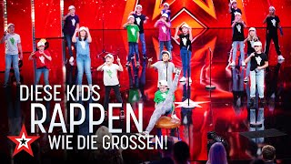 Rappen wie die Großen diese Schulkinder sorgen für den coolen Beat  Das Supertalent vom 24102020 [upl. by Kelby]