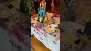 Paint Party For Kids  Pt 7 artlesson artlessonsforkids artteacher [upl. by Nurat]