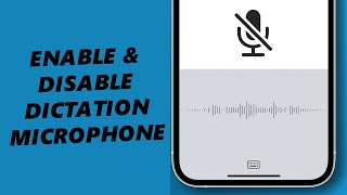 How To Enable  Disable The Voice Typing Microphone On iPhone Keyboard Turn Dictation Mic ON  OFF [upl. by Zeiger597]