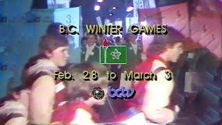 1985 BC Winter Games on BCTV promo [upl. by Ahtnamys]