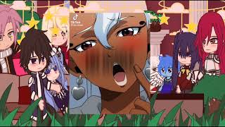 FAIRY tail reaction videoGACHA NOXmy first gacha and reaction videoReacting to each other [upl. by Swarts575]