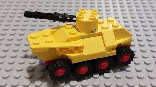 ASMR How to build an Easy Lego Tank Tutorial [upl. by Levesque]