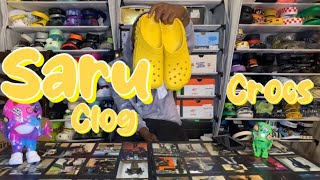 Saru Clog citrine x Crocs review  on foot [upl. by Ilene]