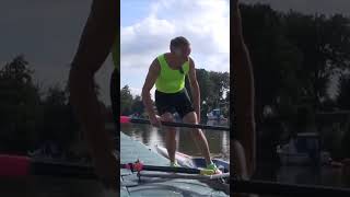 How to get into sculling boat  part 1 [upl. by Nairrad]