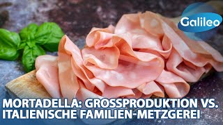 Kommt die wahre Mortadella wirklich aus Italien Großproduktion vs italienische FamilienMetzgerei [upl. by Barbie]