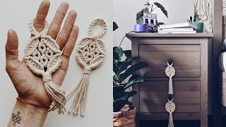 DIY Macrame Boho tassels for furniture handle [upl. by Analed]