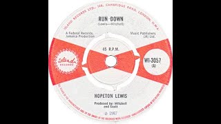 Hopeton Lewis  Run Down  1967 [upl. by Puklich592]