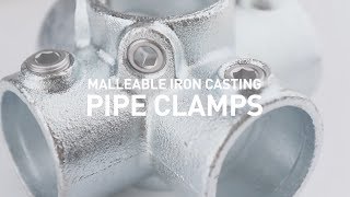 KUPO Malleable Iron Casting Pipe Clamps Full Footage [upl. by Clauddetta]