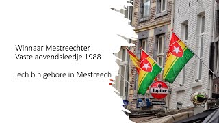 Mestreechs vastelaovendsleedje 1988  Iech bin gebore in Mestreech [upl. by Pawsner934]