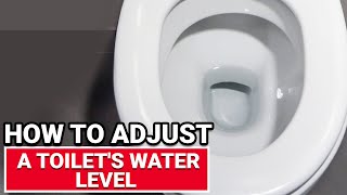 How To Adjust A Toilets Water Level  Ace Hardware [upl. by Feucht763]