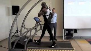 FUNCTIONAL TRAINING by LAMAR LOWERY on hpcosmos pulsar 3p treadmill [upl. by Htir]