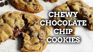 The BEST CHEWY Chocolate Chip Cookies Recipe [upl. by Ailelc49]