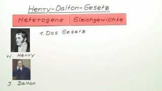 HenryDaltonGesetz  Chemie  Allgemeine und anorganische Chemie [upl. by Zeuqirdor]