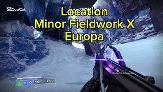 Location Minor Fieldwork X EUROPA [upl. by Lettig]